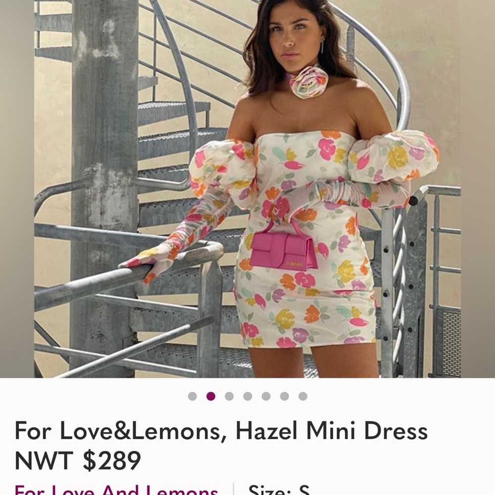 Floral Strapless Mini Dress